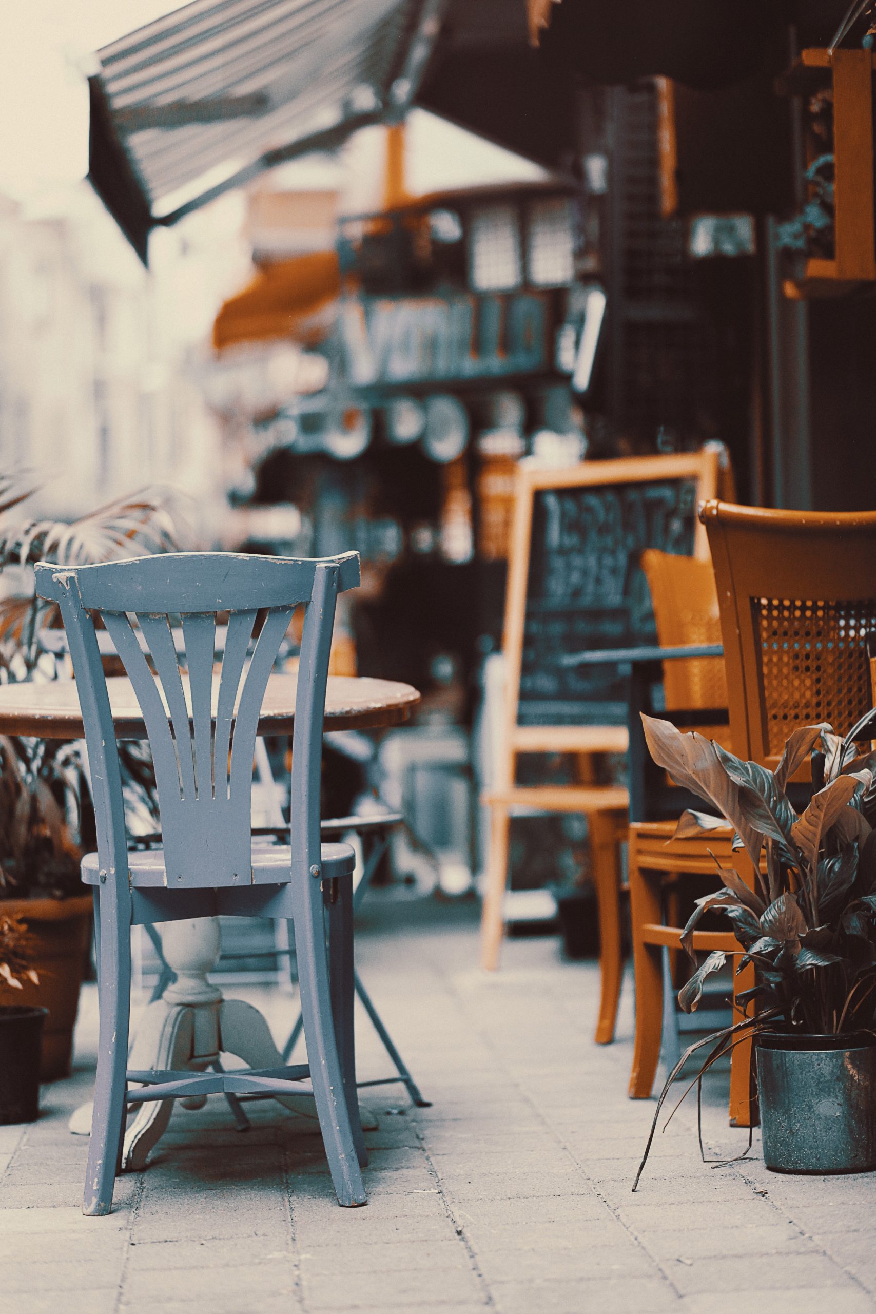 Photo of chairs in a bar